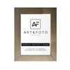 Marco Art Ancho Plata - 100% Artesanal con Cristal