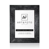 Marco Art Ancho Negro - 100% Artesanal con Cristal